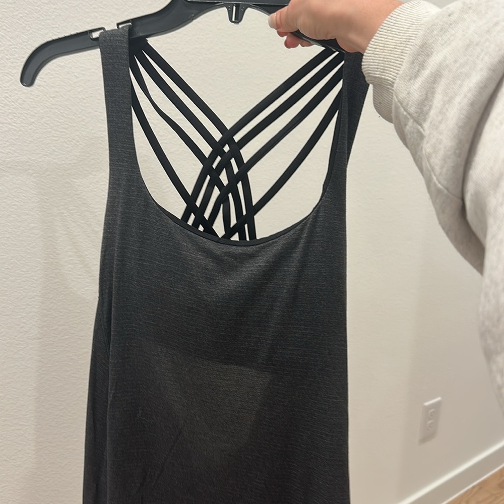 lululemon athletica gray Strappy Tank Top